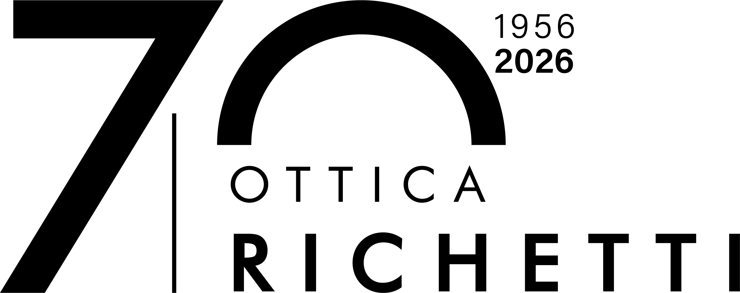 logo 70 anni nero