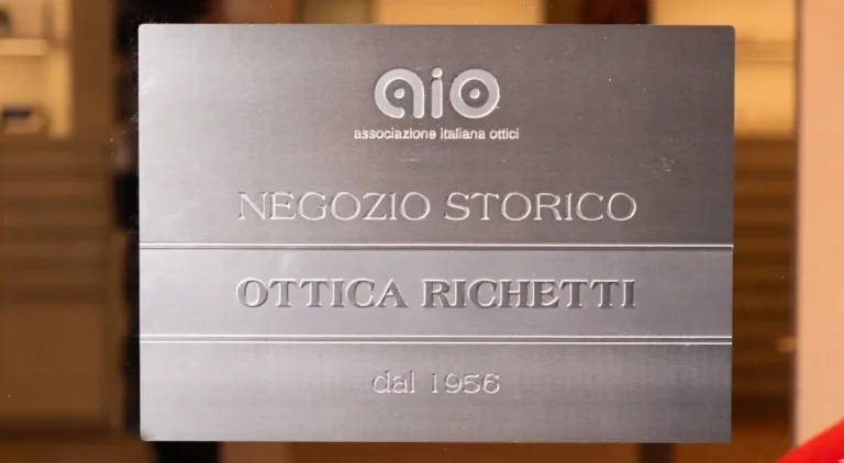 Targa di negozio storico Ottica Richetti